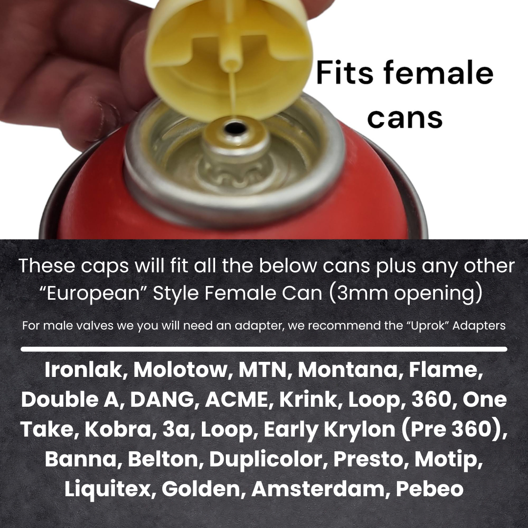 Fat and Wide Spray Paint Cap Variety Pack