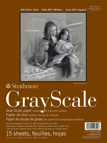Strathmore Grayscale Tape Bound Series 400 15 Sheets 80lb