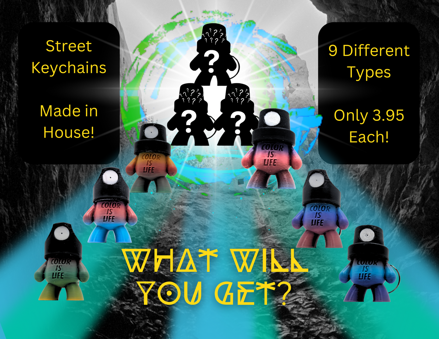 Blind Bag Collectable - Cap Dudes - Key Chains