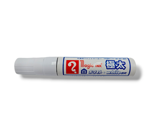 Magic Ink Jumbo Broad Tip Oil Based Ink Marker White