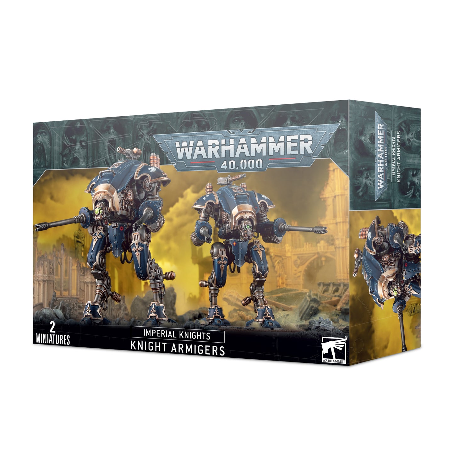 Warhammer 40K Imperial Knights Knight Armigers Helverins