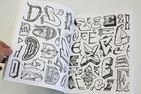 Smile now, cry letter handstyle book by clown