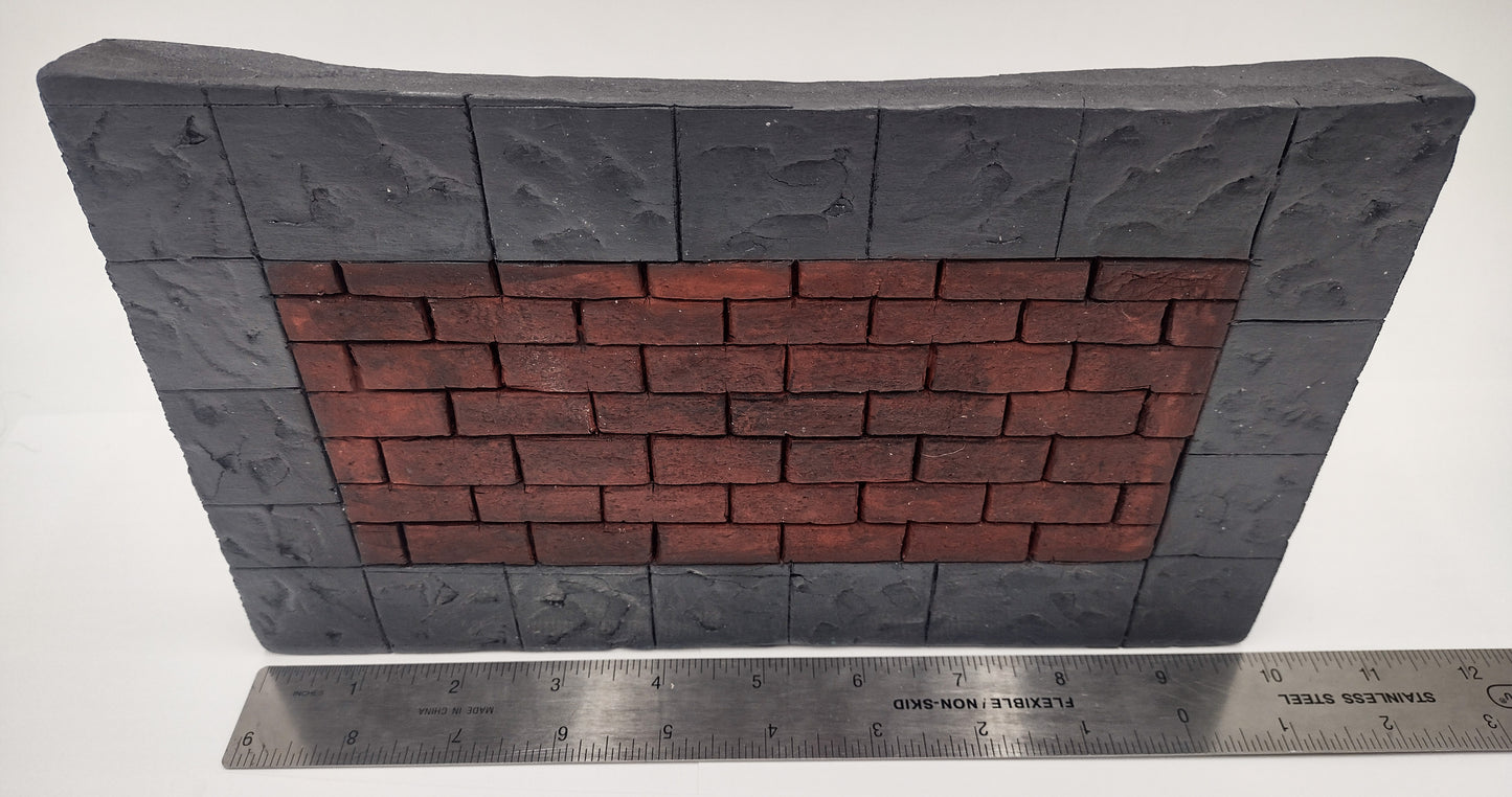 Street Canvas - Brick Wall Graffiti Bordered Edge Canvas Board Handmade Creative Hand Style Writing Recycled Styrofoam