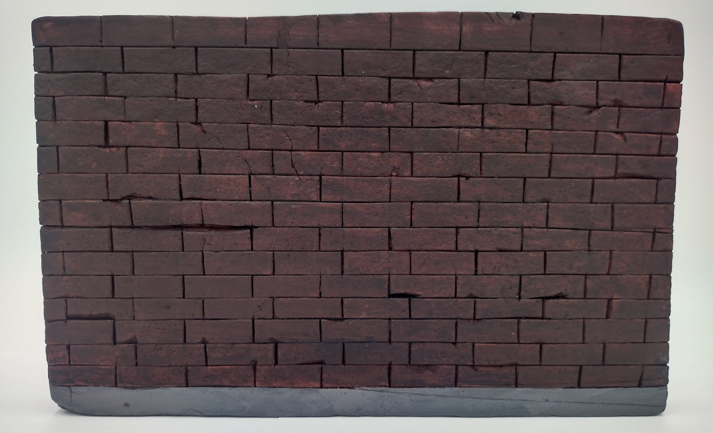 Street Canvas - Brick Wall Graffiti Art Lined Edge Canvas Board Handmade Creative Hand Style Writing Recycled Styrofoam