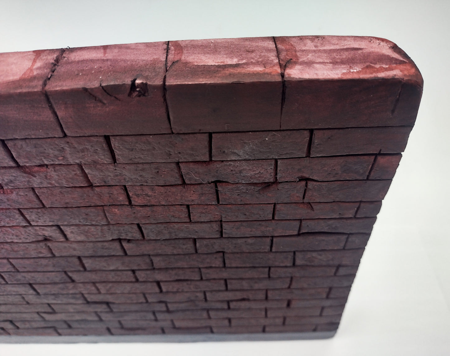 Street Canvas - Brick Wall Graffiti Art Lined Edge Canvas Board Handmade Creative Hand Style Writing Recycled Styrofoam