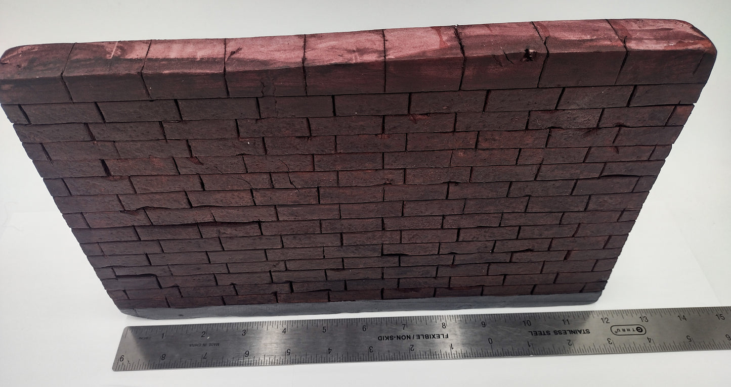 Street Canvas - Brick Wall Graffiti Art Lined Edge Canvas Board Handmade Creative Hand Style Writing Recycled Styrofoam