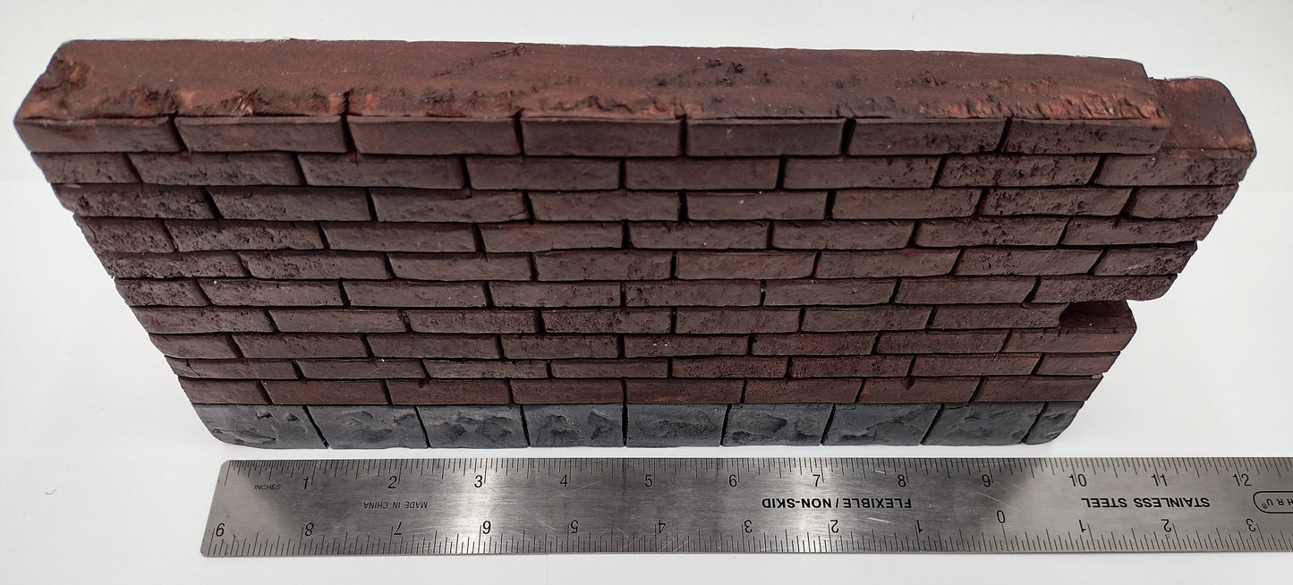 Street Canvas - Brick Wall Graffiti Art Jagged Lined Edge Canvas Board Handmade Creative Hand Style Writing Recycled Styrofoam