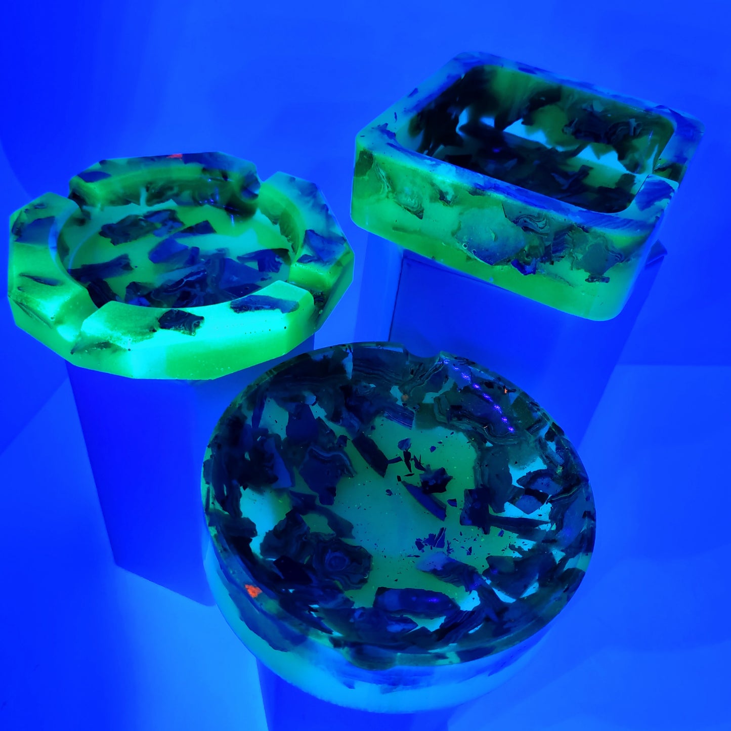 GRAFFite (Graffiti Fordite) Resin Ashtrays UV Reactive