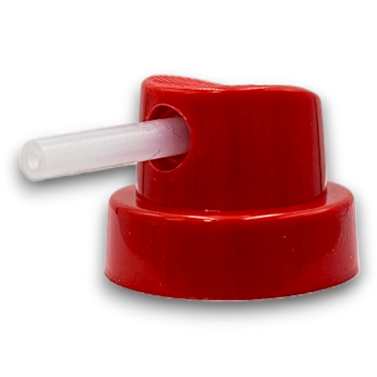 Red Needle Spray Paint Caps (0.7") Thin Dusty