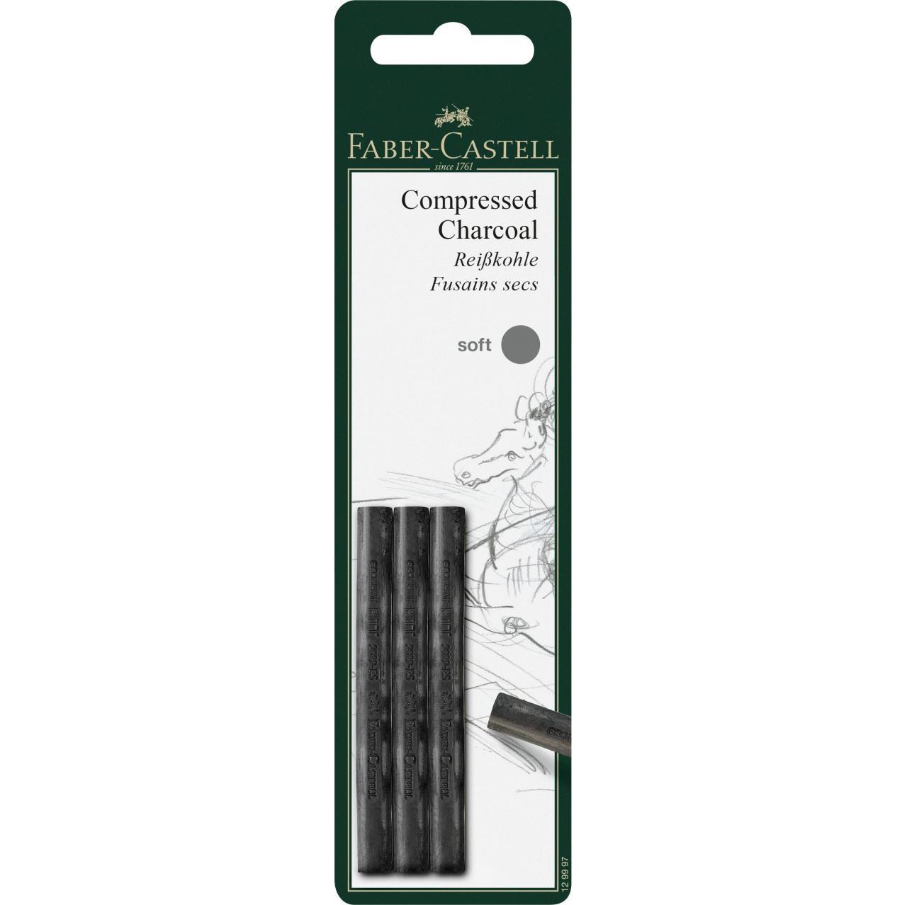 Pitt Compressed Charcoal Stix - Faber-Castell