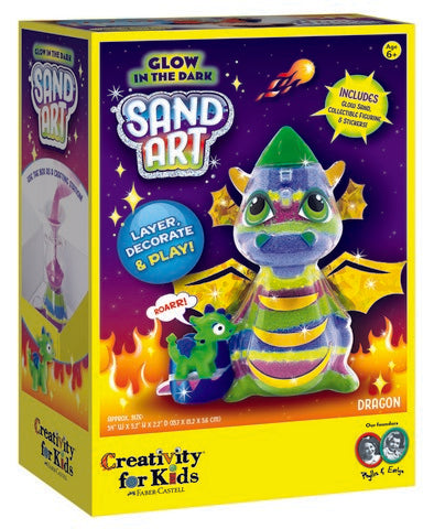Creativity for Kids Glow in the Dark Sand Art Dragon Kit