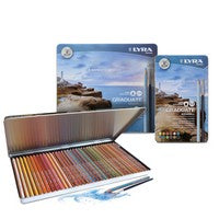 Lyra Graduate Aquarelle Colored Pencils Metal Tin