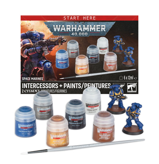 Warhammer 40K Space Marines Intercessors + Paints