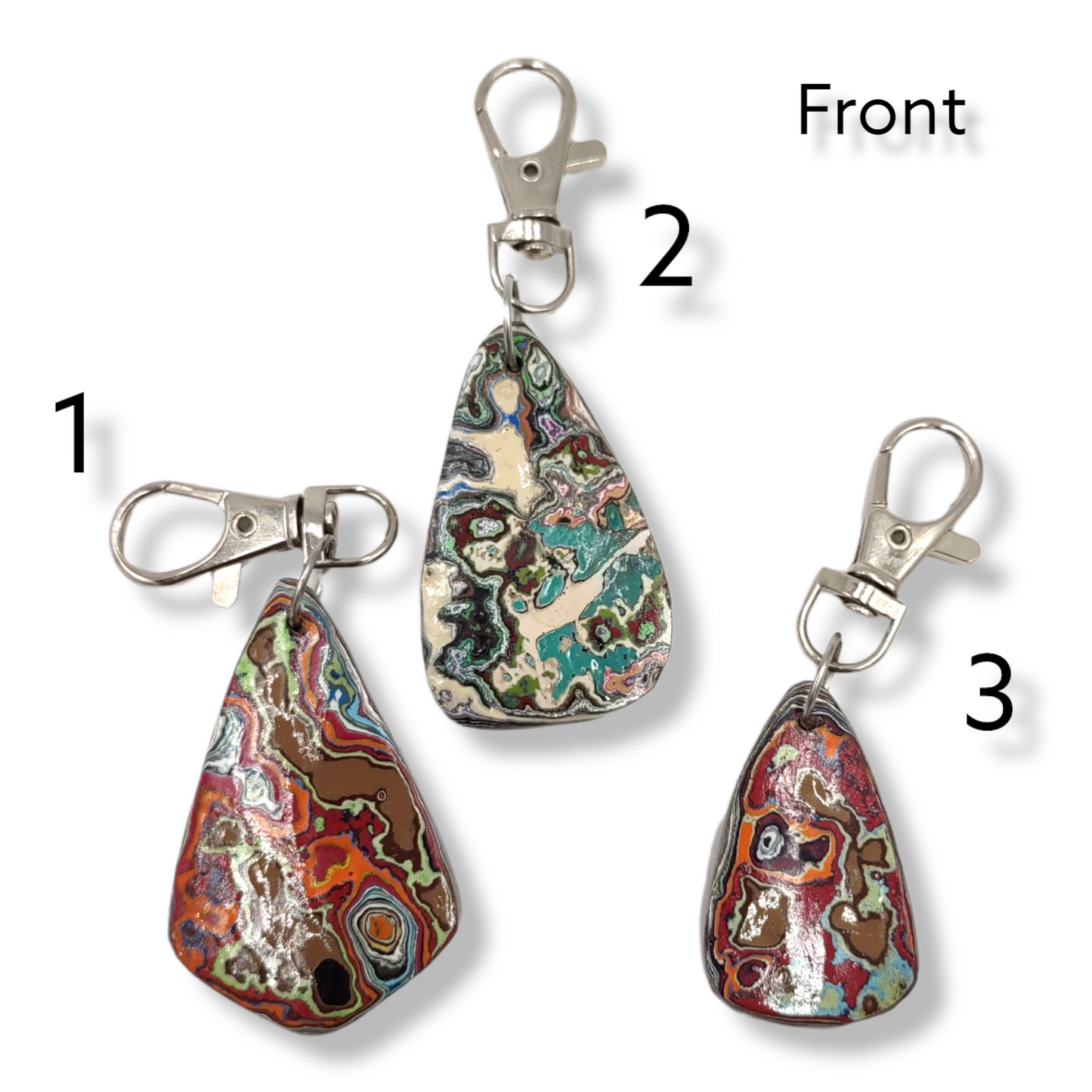 GRAFFite (Graffiti Fordite) Graffiti Key Chains - Made with actual graffiti wall