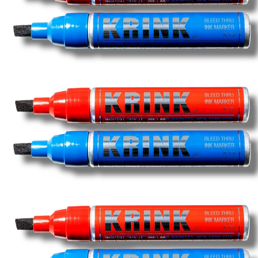 Krink K-60 Dabber Paint Marker Black/White/Red Set of 3